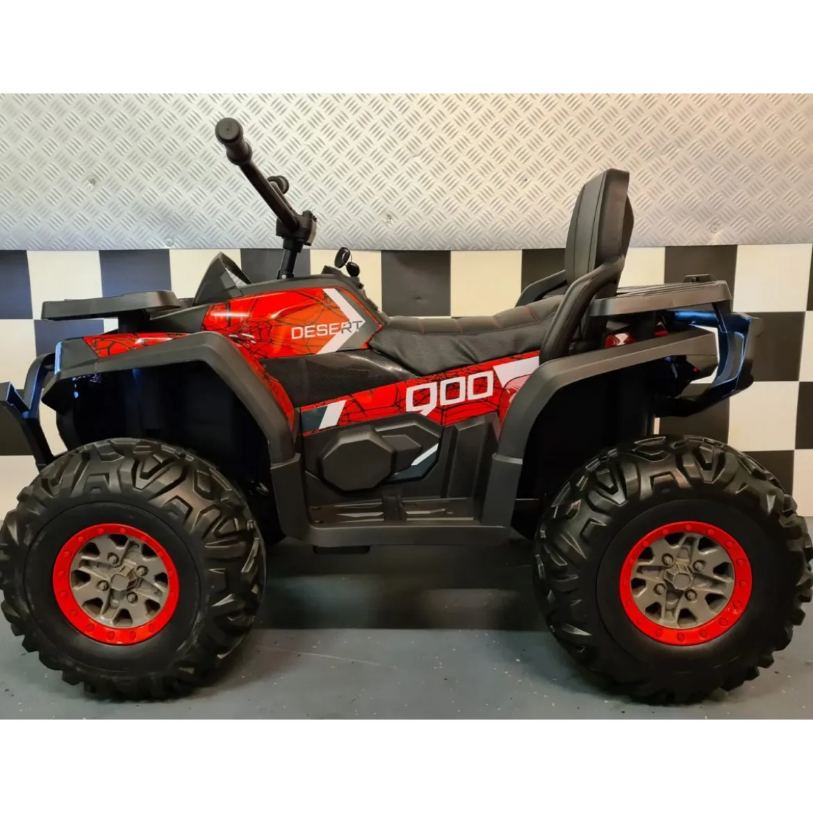 Quad Elettrico Rosso con Batteria 12 V a 4 Ruote Macchina per Bambino
