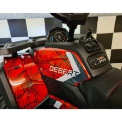 Quad Elettrico Rosso con Batteria 12 V a 4 Ruote Macchina per Bambino