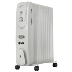 Radiatore Elettrico ad Olio 11 Elementi 2500W Regolabile Termostato