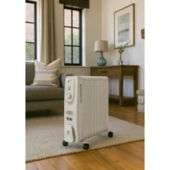 Radiatore Elettrico ad Olio 9 Elementi 2000W Regolabile Termostato