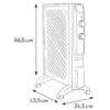 Radiatore Elettrico Potenza Regolabile 1000-1500 W Pannello in Mica