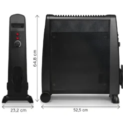 Radiatore Elettrico 2000W da Pavimento per Casa Riscaldamento Rapido