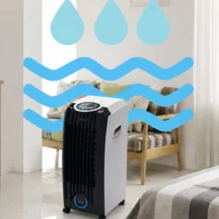Raffrescatore d'Aria Dcg 60W 4 Litri Telecomando 3 Velocità 2 Ghiacci