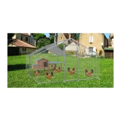 Recinto in Rete in acciaio 300x400 cm per 7-9 animali Pollaio