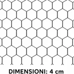 Recinto per Animali in Acciaio Zincato 2x3 m Pollaio con Telo 6 m2