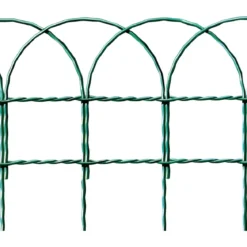 Rete Aiuola Ornamentale 65 cm Altezza Cavatorta Rotolo 25 Metri Zincata Verde