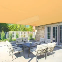 Rete Ombreggiante Beige Rotolo 100x1 m Polietilene HD con Asole
