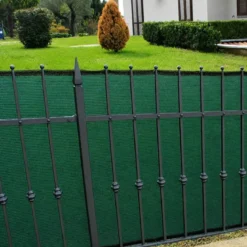Rete Ombreggiante 1x10 m Copertura da Esterno Verde con Asole