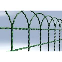 Rete Ornamentale Aiuola 90 cm Altezza Cavatorta Rotolo 25 Metri Zincato Verde