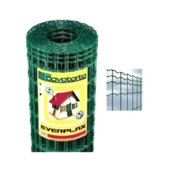 Rete per Recinzione h 60 Elettrosaldata Zincata Plastificata Rotolo 25 Metri