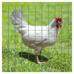 Rete per Recinzioni in Plastica 25x1,5 m Maglia 12x12 mm Verde
