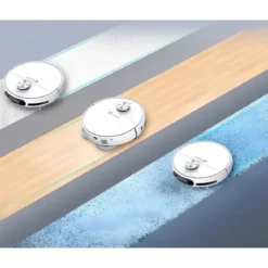 Robot Aspirapolvere Lavapavimenti 3 Serbatoi Bianco Mappatura Smart