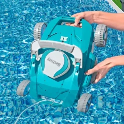 Robot Aspiratore Piscina Senza Filo Batteria Pulitore Fondo Piscina Automatico