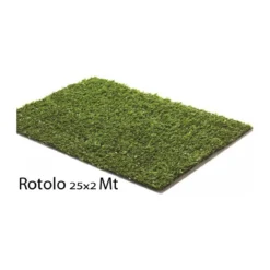 Rotolo Erba Finta 25x2 Metri 8 mm Prato Sintetico Tappeto Manto Erboso Moquette