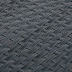 Rotolo Frangivista Rattan Artificiale Antracite 1x3m Copertura Privacy