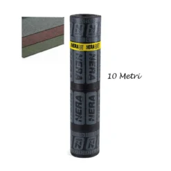 Rotolo Guaina Ardesiata Rosso 10 mt Bituminosa 4kg/m2 Impermeabilizzante Tetti