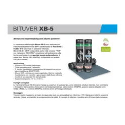 Rotolo Guaina Grigio 10 mt Bituminosa 4kg/m2 Impermeabilizzante Tetti