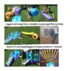 Saltarello Scivolo Gonfiabile Castello Acquatico Gigante Squalo Giochi Acqua