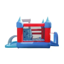 Saltarello Scivolo Gonfiabile Castello Acquatico Gigante Squalo Giochi Acqua
