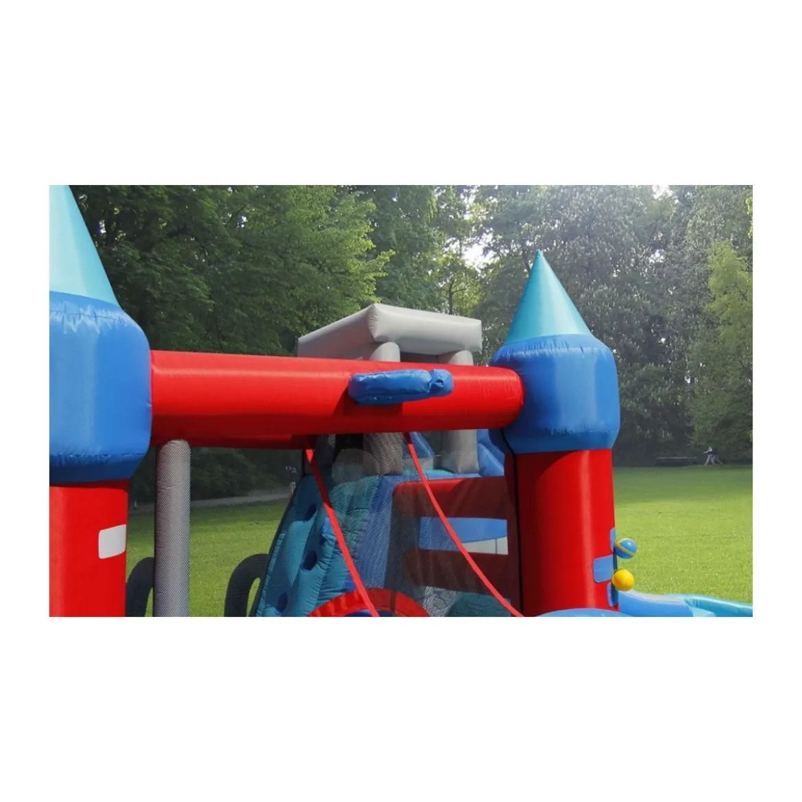 Saltarello Scivolo Gonfiabile Castello Acquatico Gigante Squalo Giochi Acqua