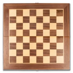 Scacchiera Pieghevole Deluxe in Legno Set Salvaspazio Richiudibile