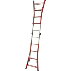 Scala Telescopica 4+4 Gradini Allungabile 3.7 mt Multiuso Scaletta Bricolage