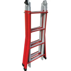 Scala Telescopica 4+4 Gradini Allungabile 3.7 mt Multiuso Scaletta Bricolage