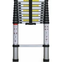 Scala Telescopica 10 Gradini Estensibile in Alluminio Scaletta Allungabile 290