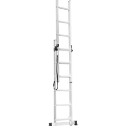 Scala Trasformabile 6+6 Gradini in Alluminio Pieghevole Altezza 2,7m