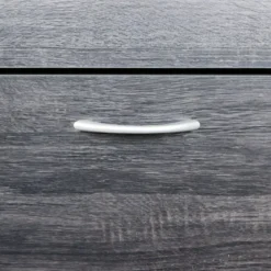 Scarpiera 2 Ante a Ribalta Slim Salvaspazio Legno Grigio Scuro Moderno