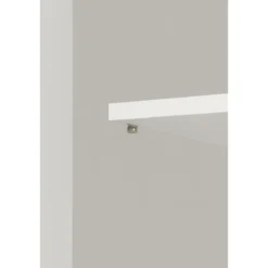 Scarpiera 2 Ante 72x36x103 cm Rovere Bianco Artik con 6 Ripiani