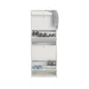 Scarpiera Bianca 4 Ante a Ribalta Doppia 20 Paia Cassetto Porta Scarpe Mobile