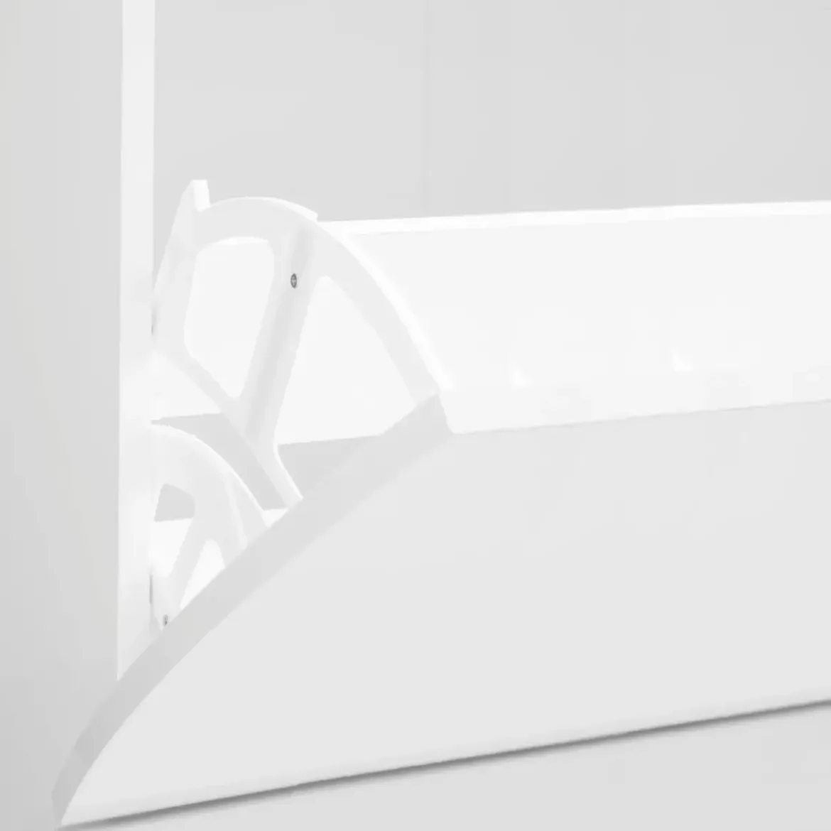 Scarpiera Bianco Lucido Mobile in Legno con 3 Ante a Ribalta Portascarpe