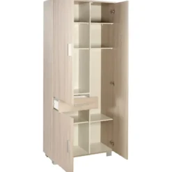 Scarpiera Mobile 180 3 Ante Olmo con Cassetto Ripiani Multiuso Armadio Scarpe