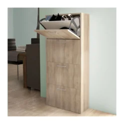 Scarpiera Olmo Slim a 4 Ante Ribalta Doppie Porta Scarpe Salvaspazio