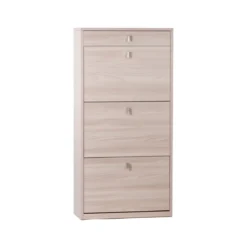 Scarpiera Slim Olmo 3 Ante Ribalta con Cassetto Portascarpe Mobile Salvaspazio