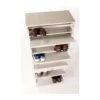 Scarpiera Slim Ossido 4 Ante a Specchio Ribalta Doppia con Cassetto Porta Scarpe