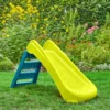 Scivolo per Bambini Pieghevole Salvaspazio a 3 Gradini in Plastica Verde