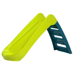 Scivolo per Bambini Pieghevole Salvaspazio a 3 Gradini in Plastica Verde
