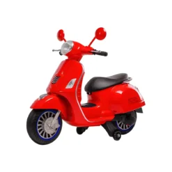 Scooter Elettrico per Bambini Happy Rosso Doppia Velocità e MP3