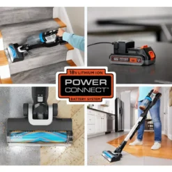 Scopa Elettrica Black+Decker 18V Ricaricabile Multiciclonica 3 Velocità