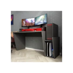 Scrivania da Gaming 130cm con luci a led e porta cuffie