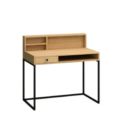 Scrivania Moderna Rovere 100x60 con Cassetto da Ufficio in Legno