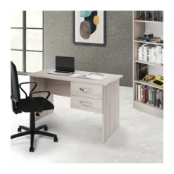 Scrivania 120 Olmo con Cassetto Porta Pc Salvaspazio Moderna Cameretta Ufficio