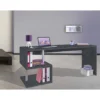 Scrivania 180 Porta Documenti con Ripiani Ufficio Grigio Libreria Camera