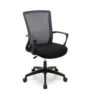 Sedia da Scrivania Seduta Ufficio Grigio con Braccioli Ergonomica con Ruote