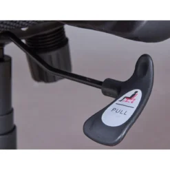 Sedia da Ufficio Nera in Rete Ergonomica con Ruote