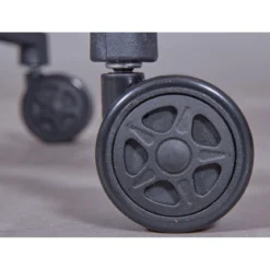 Sedia da Ufficio Nera in Rete Ergonomica con Ruote