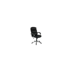 Sedia da Ufficio Nero Direzionale Imbottita Braccioli Ergonomica
