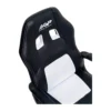 Sedia da Ufficio Scrivania Poltrona Racing Gaming Bianca con Braccioli e Ruote